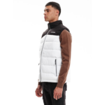 Emerson Puffer Vest Jacket White/Black