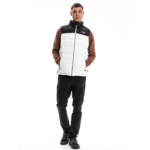 Emerson Puffer Vest Jacket White/Black