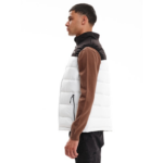 Emerson Puffer Vest Jacket White/Black