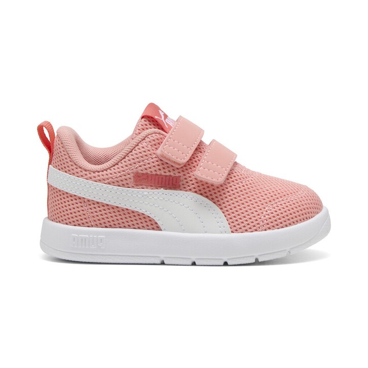 Puma Courtflex V3 Mesh Inf Βρεφικό Sneaker Ύφασμα Σομόν Ροζ