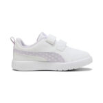 Puma Courtflex V3 Dotty V PS Παιδικά Sneakers με Σκρατς Λευκά