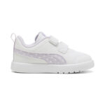 Puma Courtflex V3 Dotty V Inf Βρεφικά Sneakers με Σκρατς Λευκά