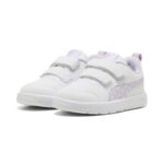 Puma Courtflex V3 Dotty V Inf Βρεφικά Sneakers με Σκρατς Λευκά