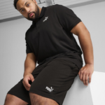 Puma Ess No. 1 Logo Jersey Shorts 10" Ανδρική Βερμούδα Μαύρη