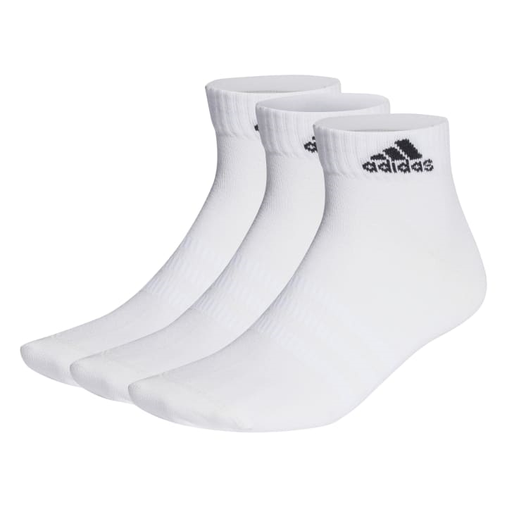 adidas Thin and Light Ankle Socks 3 Pairs Κάλτσες Αστραγάλου Λευκές