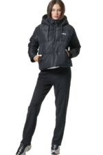 Body Action Quilted Cropped Jacket Black