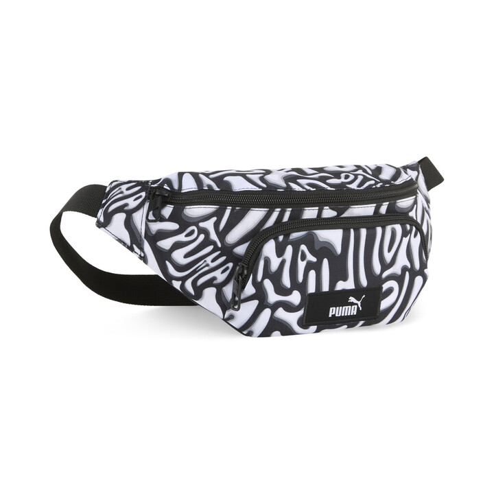 Puma Academy AOP Waist Bag Τσαντάκι Μέσης Ασπρόμαυρο