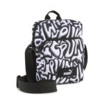 Puma Academy AOP Portable Shoulder Crossbody Bag Τσάντα Ώμου / Χιαστί Ασπρόμαυρη