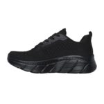 Skechers Engineered Knit Fashion Lace Up Sneaker Γυναικείο Sneakers Mαύρο