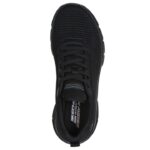 Skechers Engineered Knit Fashion Lace Up Sneaker Γυναικείο Sneakers Mαύρο