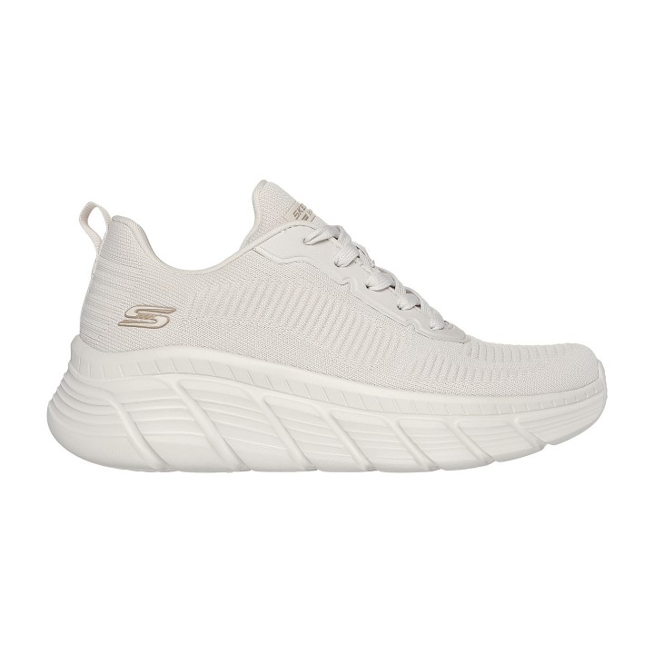 Skechers Engineered Knit Fashion Lace Up Sneaker Γυναικείο Sneakers Υπό Λευκό