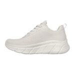 Skechers Engineered Knit Fashion Lace Up Sneaker Γυναικείο Sneakers Υπό Λευκό