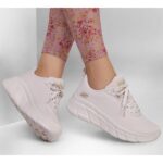 Skechers Engineered Knit Fashion Lace Up Sneaker Γυναικείο Sneakers Υπό Λευκό