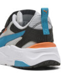 Puma Trinity Lite AC+ PS Παιδικά Sneakers με Σκρατς Γκρι / Μαύρο / Μπλε / Πορτοκαλί