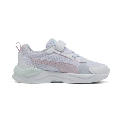 Puma X-Ray 3 LT AC+PS Παιδικά Sneakers με Σκρατς Λευκό / Ροζ