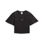 Puma Lace Top Γυναικεία Κοντομάνικη με Δαντέλα Crop Μαύρη