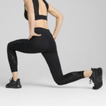 Puma Lace High-Waisted 7/8 Tights Γυναικείο Κολάν Μαύρο