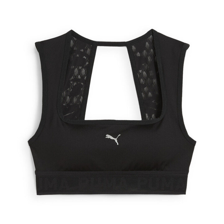 Puma Move Lace Bra Γυναικείο Αθλητικό Μπουστάκι Μαύρο