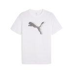 Puma Graphics Cat Logo Tee Ανδρικό T-Shirt Λευκό