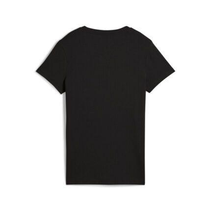 Puma ESS Elevated Rib Tee Γυναικείο T-shirt Μαύρο