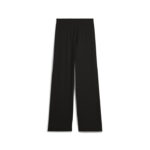 Puma ESS Elevated High-Waist Straight Leg Rib Pant Γυναικείο Παντελόνι Φόρμας Ίσιο Μαύρο