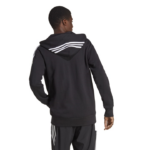 adidas Essentials French Terry 3-Stripes Full-Zip Hoodie