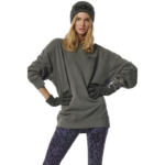 Body Action Over-Dyed Crewneck Sweater Granite Grey