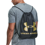 Under Armour Ozsee Sackpack Τσάντα Πλάτης Γυμναστηρίου Μαύρη / Χρυσό