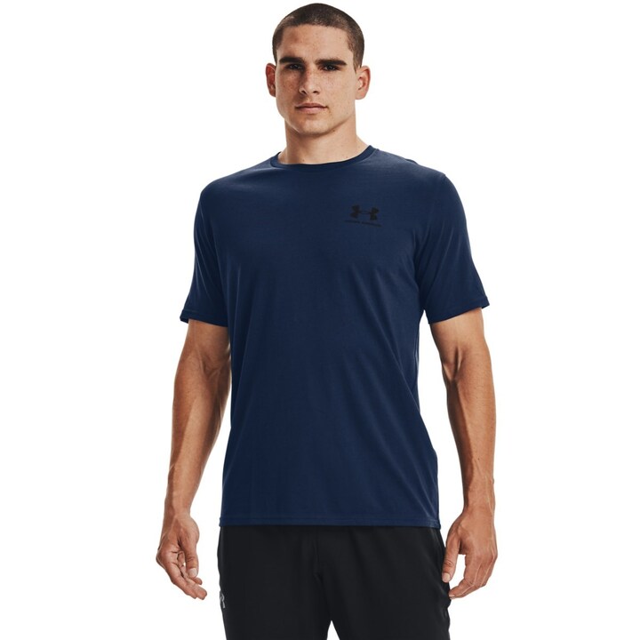 Under Armour Sportstyle Left Chest Logo Ανδρικό Κοντομάνικο Navy Μπλε