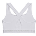 Under Armour Crossback Mid Bra Γυναικείο Αθλητικό Μπουστάκι Λευκό