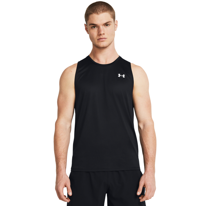 Under Armour Tech Tank Top Ανδρική Μπλούζα Αμάνικη Μαύρη