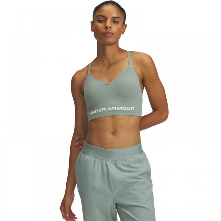 Under Armour Vanish Seamless Low Bra Γυναικείο Αθλητικό Μπουστάκι Βεραμάν