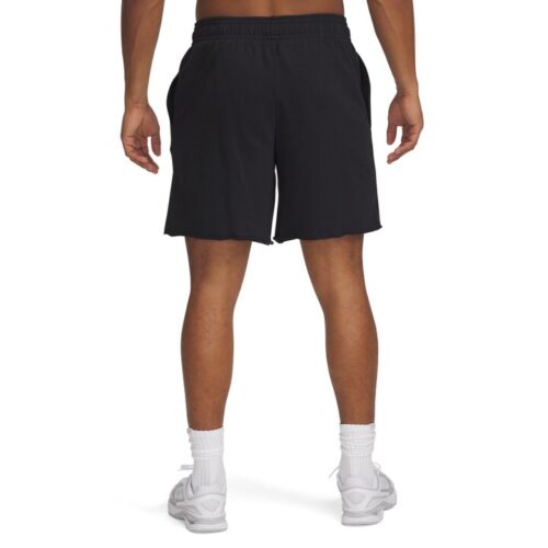 Under Armour Rival Terry Logo 8in Shorts Ανδρική Βερμούδα Μαύρη