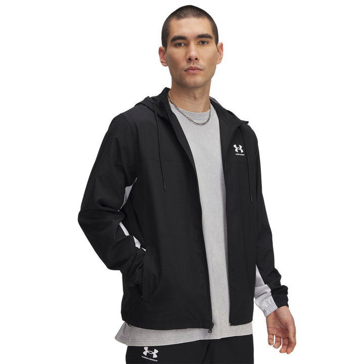 Under Armour Rival Woven Windbreaker Ανδρικό Αντιανεμικό Μαύρο