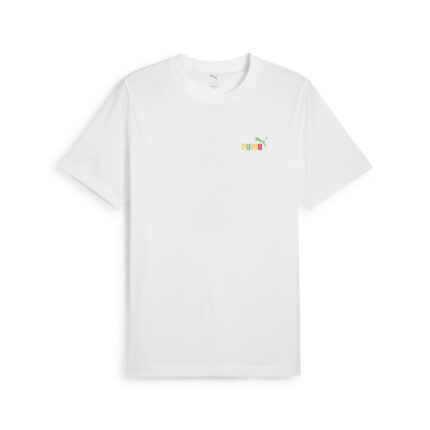 Puma Graphics Puma Back Tee Ανδρικό Κοντομάνικο Λευκό