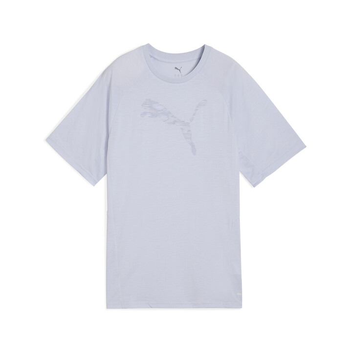 Puma Evostripe Relaxed Tee Γυναικείο Κοντομάνικο Μωβ / Σιελ