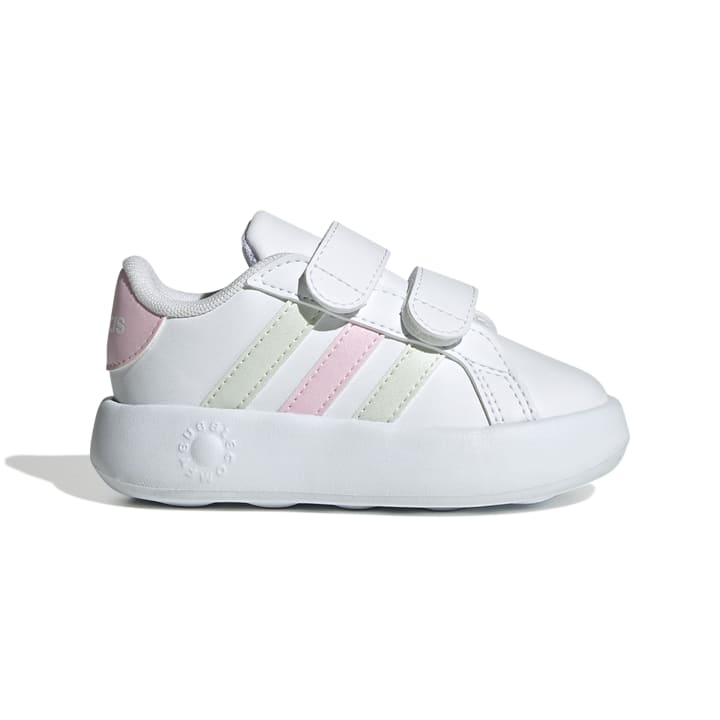 adidas Grand Court 2.0 Shoes Kids Παιδικά Sneakers Λευκό / Ροζ / Κίτρινο