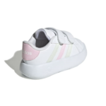 adidas Grand Court 2.0 Shoes Kids Παιδικά Sneakers Λευκό / Ροζ / Κίτρινο