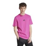 adidas Essentials Small Logo Single Jersey T-Shirt Ανδρικό Κοντομάνικο Φούξια