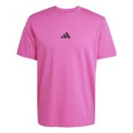 adidas Essentials Small Logo Single Jersey T-Shirt Ανδρικό Κοντομάνικο Φούξια