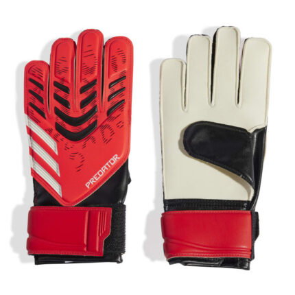 adidas Predator Training Goalkeeper Gloves Kids Παιδικά Γαντια Τερματοφύλακα Κόκκινα / Λευκά