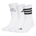 adidas Logo Socks 3 Pairs Κάλτσες Λευκές