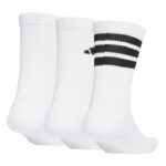 adidas Logo Socks 3 Pairs Κάλτσες Λευκές