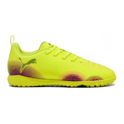 Puma Future 8 Play ΤΤ Jr Παιδικά Παπούτσια Ποδοσφαίρου με Σχάρα Κίτρινο