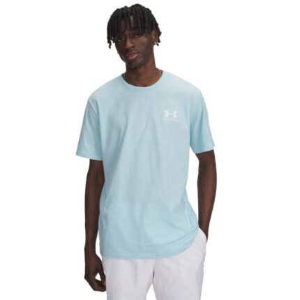 Under Armour Sportstyle Left Chest Logo Ανδρικό Κοντομάνικο Σιέλ