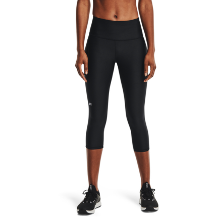 Under Armour Women's HeatGear Armour No-Slip Waistband Capris Γυναικείο Κολάν Μαύρο
