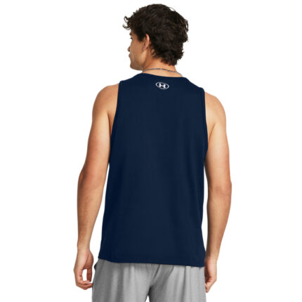 Under Armour Sportstyle Logo Tank Top Ανδρικό Αμάνικο Μπλε