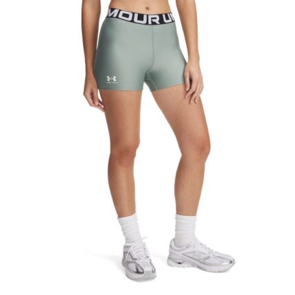 Under Armour HeatGear Authentics Shorty Γυναικείο Κολάν Σορτς Βεραμάν