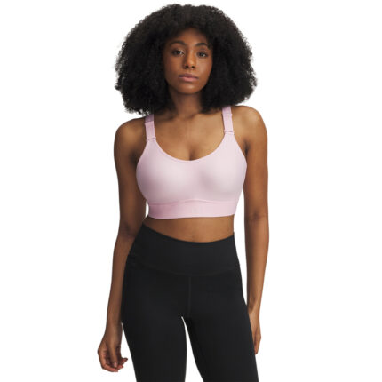 Under Armour Infinity Mid 2.0 Bra Γυναικείο Αθλητικό Μπουστάκι Ροζ