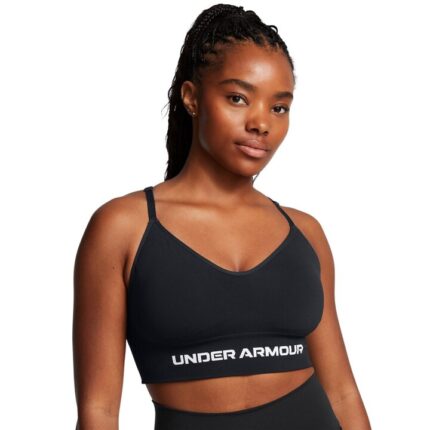 Under Armour Vanish Seamless Low Bra Γυναικείο Αθλητικό Μπουστάκι Μαύρο